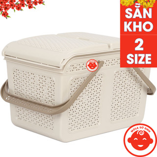Giỏ Đựng Đồ Sơ Sinh, Làn Nắp Mây Cho Mẹ Và Bé Gọn Gàng
