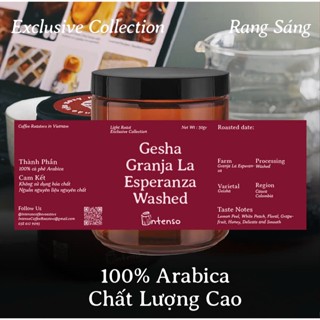 Cà Phê Đặc Sản - GESHA GRANJA LA ESPERANZA WASHED - Intenso Coffee Roasters (50G)