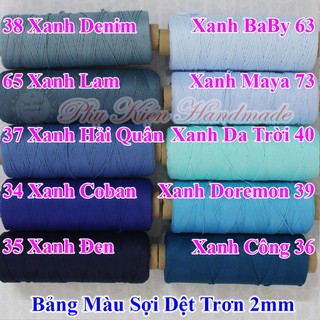 Sợi Dệt Trơn (Mã Màu: 01 - 78)