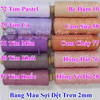 Sợi Dệt Trơn (Mã Màu: 01 - 78)