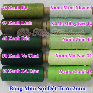 Sợi Dệt Trơn (Mã Màu: 01 - 78)