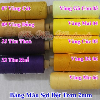Sợi Dệt Trơn (Mã Màu: 01 - 78)