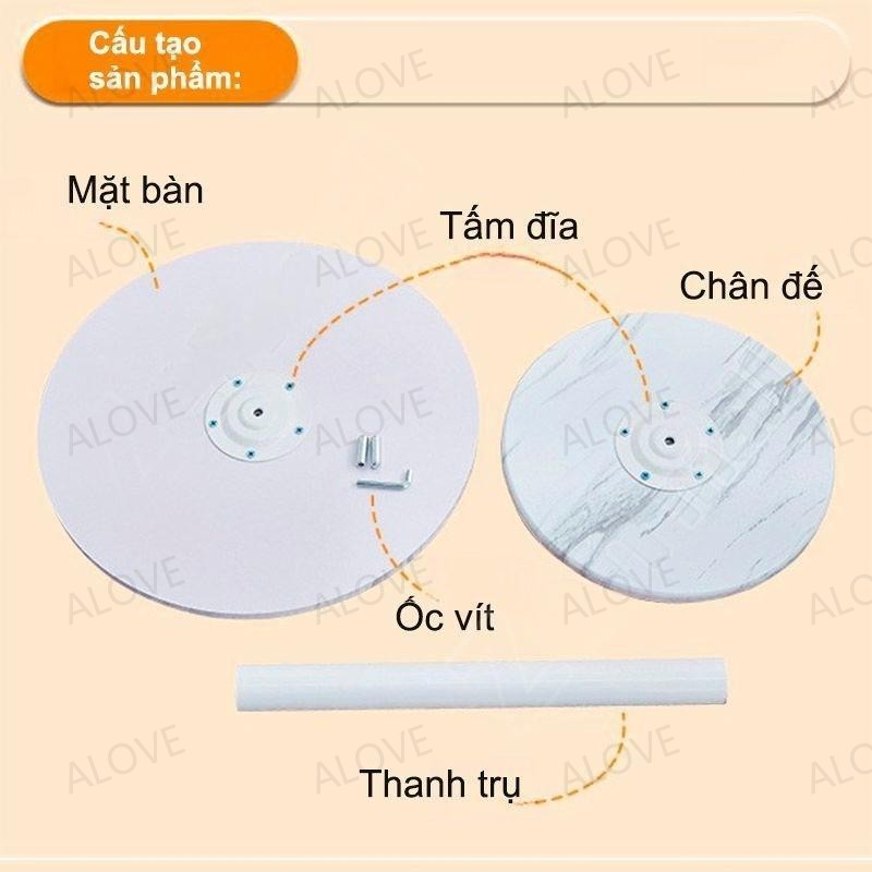 ALOVE Bàn Tròn Phong Cách Bắc Âu Bàn Họp Đơn Giản Bàn Cà Phê Bàn Trà Phòng Khách Bàn Sofa | BigBuy360 - bigbuy360.vn