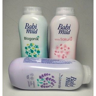 (Hàng mới) Phấn rôm BABI MILD cao cấp cho bé 160g