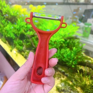 Bào rau củ quả, nạo đỏ Thái Lan cán cam kích thước 12,5cm x 7cm