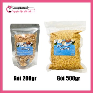Vụn Dừa Nướng Bến Tre có 2 loại 200gr và 500gr (hình sp theo phân loại)