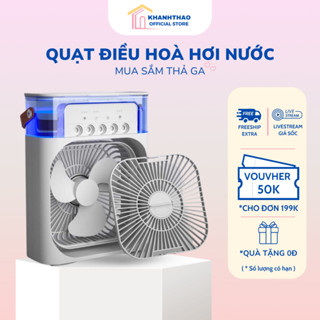 Quạt Điều Hoà Mini , Quạt Hơi Nước Để Bàn 3 Chế Độ Gió Dung Tích Bình Chứa Nước 600ml, Sang Trọng, Đẹp Mắt - K209