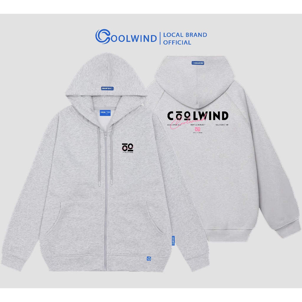 Áo Hoodie Zip Coolwind SIGNATURE | Form Rộng Unisex | Local Brand | Chất Liệu Nỉ Lông Cáo Dày Dặn