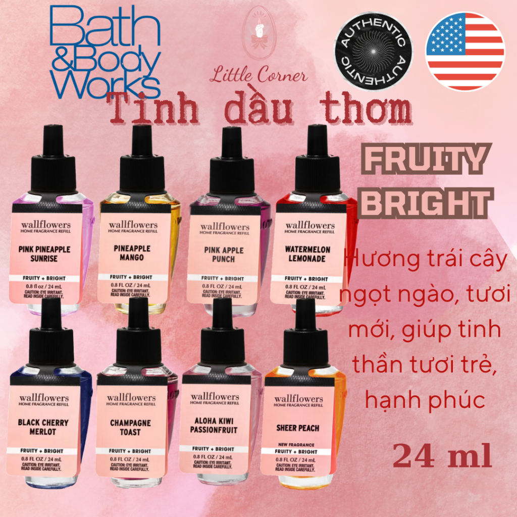 [FRUITY BRIGHT] Tinh dầu thơm BATH AND BODY WORKS 24ml