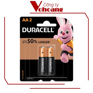 Vỉ 2 pin AA Duracell Coppertop dung lượng cao chính hãng
