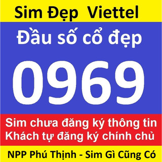Sim số đẹp viettel, Đầu 096, Số tự chọn, Sim mới nguyên kít. Bảng 111B.2