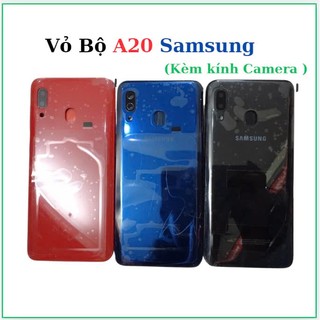 Vỏ bộ samsung A20,kèm kính camera