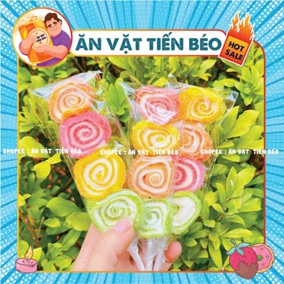 Combo Kẹo dẻo xiên que hình lốc xoáy hương trái cây thơm ngon, đồ ăn vặt