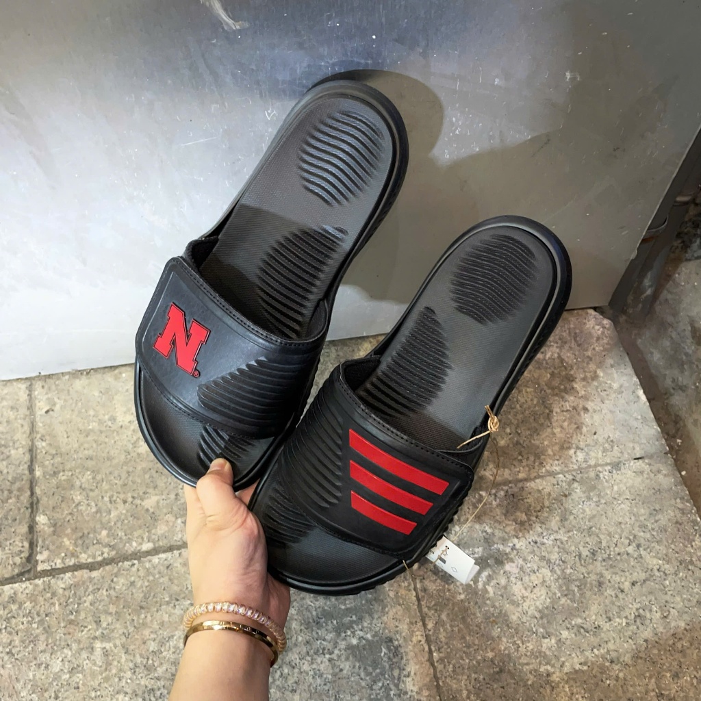 [Chính Hãng] Dép Adidas Adilette Alpha Bounce 2.0 - Logo N Đen - Code: JI2521