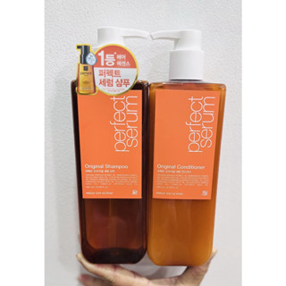 Dầu gội, Dầu xả Mise En Scene Perfect Serum Original 680ml/chai Dành cho tóc hư tổn, khô, xơ