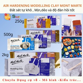 [ TÂM TÂM ] Đất sét tự khô Mont Marte, Đất sét Mont Marte Premiium Air Hardening Modelling Clay