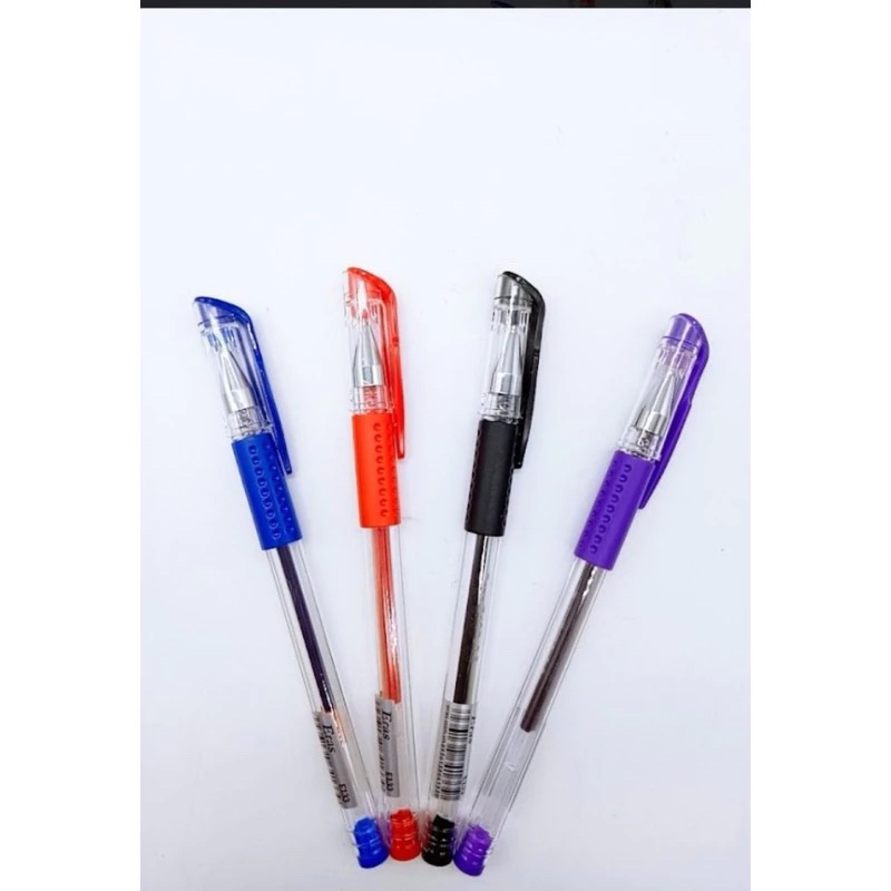 Combo 05 Bút gel 0,5mm Eras E133 - Bút gel siêu trơn tay cầm caosu