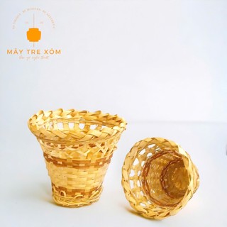 Cốc tre giỏ tre trang trí