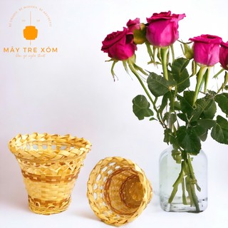 Cốc tre giỏ tre trang trí