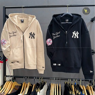 [Chính hãng] Áo khoác hoodie zip New era x Mlb Newyork Đen và Be Code: 14397961