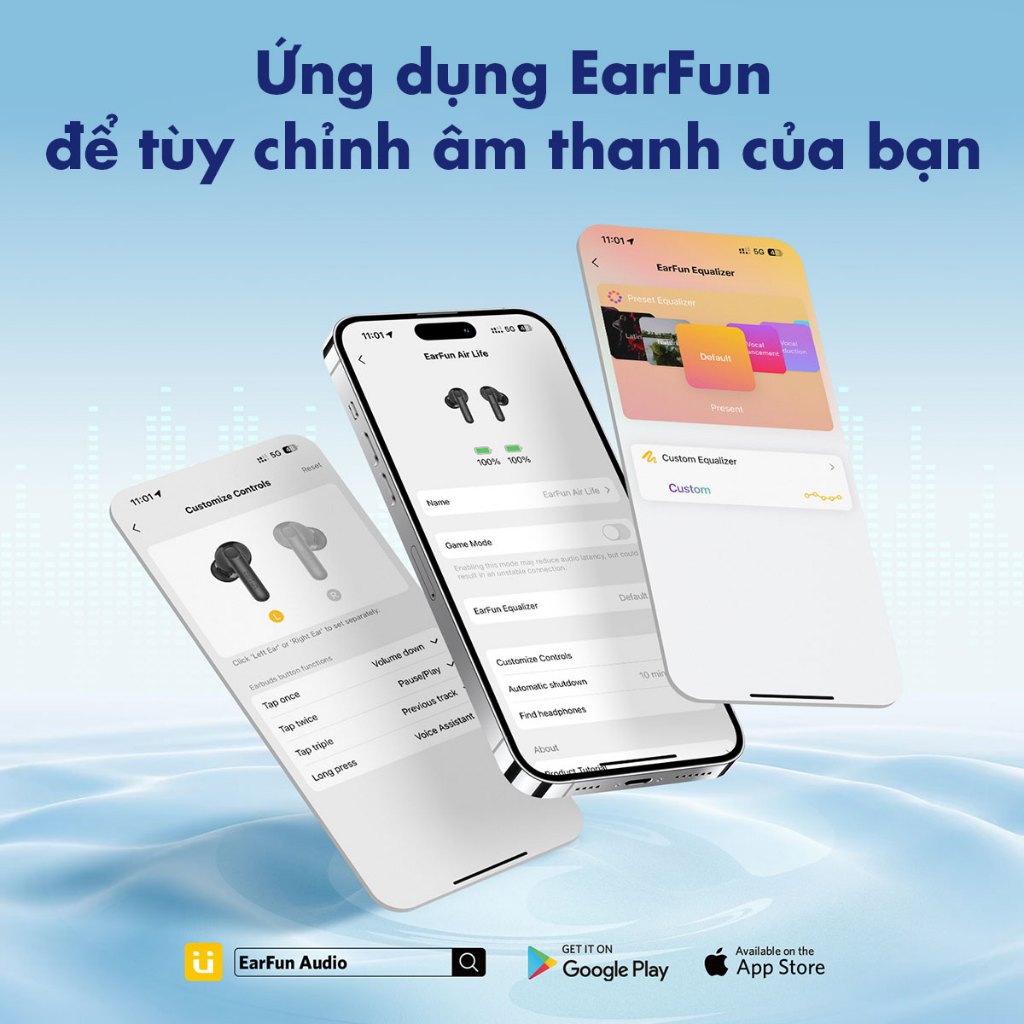 Tai Nghe Bluetooth Earfun Air Life True Wireless Bluetooth 5.4 Pin 35H Mic Đàm Thoại Rõ Nét | BigBuy360 - bigbuy360.vn