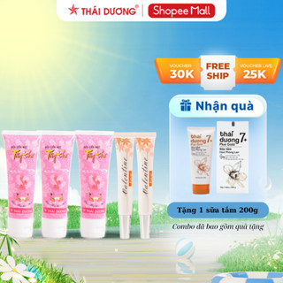  COMBO 3 Sữa rửa mặt Tây Thi và 2 Kem nẻ Valentine tặng 1 sữa tắm Thái Dương 7 Plus Gold 200g 