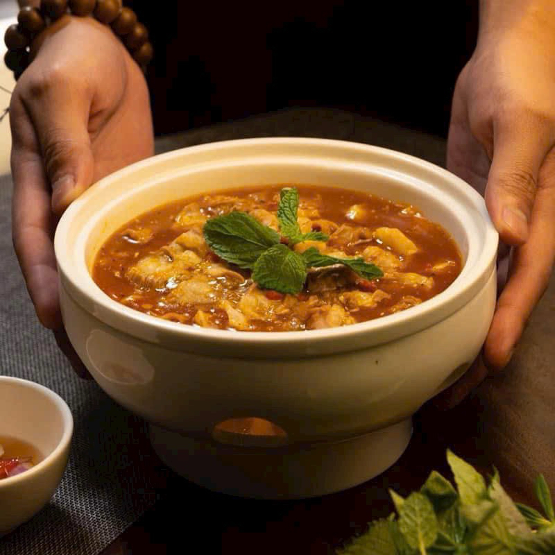 Bát đĩa hâm nóng thức ăn, bát tô làm nóng thức ăn bằng nến gốm sứ Bát Tràng