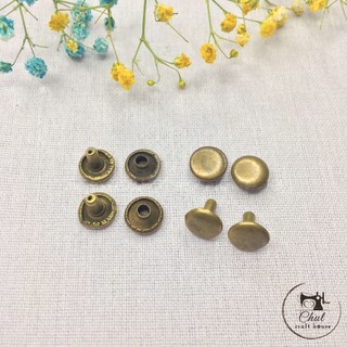 (SET 20 CHIẾC) Đinh tán 8mm chuyên dụng cho cặp, túi, balo handmade, đồ thủ công