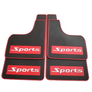 Chắn bùn cao su Sports dùng cho xe hơi sedan 4 chỗ và 5,7,9 chỗ   1 bộ 2 miếng tặn kèm ốc vít