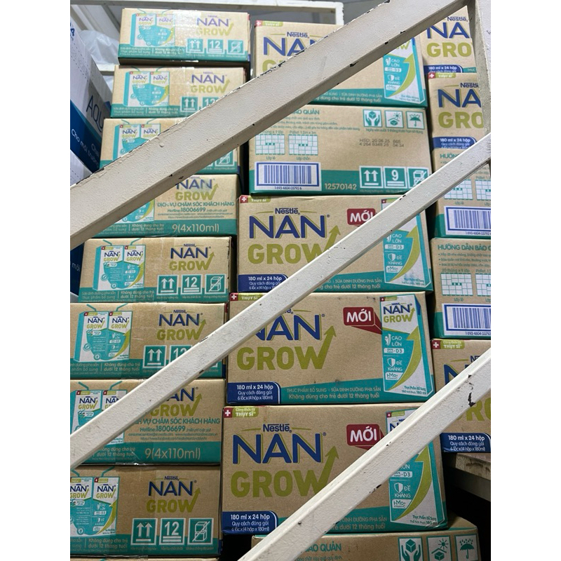 Sữa Pha Sẵn Nan 180Ml.date 7/25 Mẫu Mới Grow 24Hop