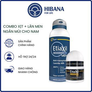  Combo xịt khử mùi và ngăn mồ hôi 48h MEN 150ml & lăn khử mùi và ngăn mồ hôi chuyên sâu men 15ml 