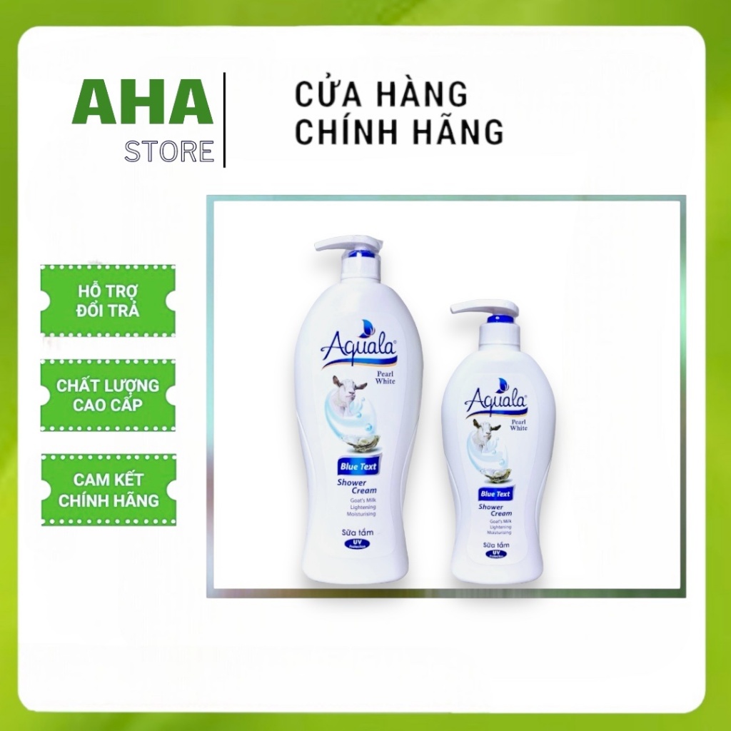 Tắm sữa Dê hương thơm mịn da Aquala 650ml, 1200ml - CH74