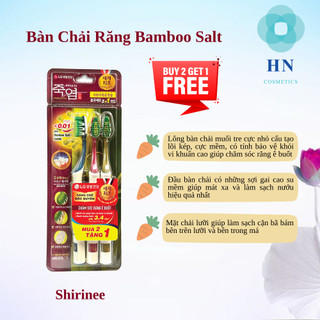Bàn chải đánh răng Bamboo Salt Vỉ 2+1