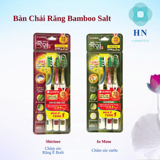 Bàn chải đánh răng Bamboo Salt Vỉ 2+1
