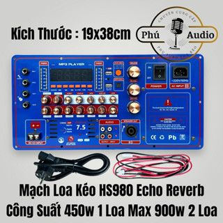 Mạch Loa Kéo HS980 Echo Reverb Công Suất Lớn