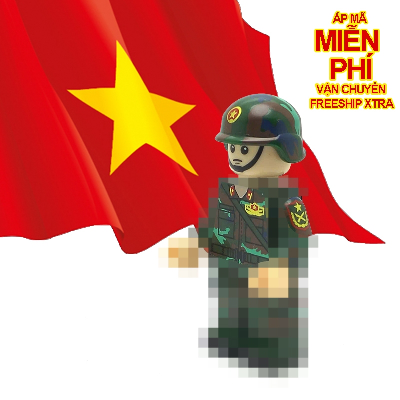 Combo 5 nhân vật chiến sĩ Bộ binh - Quân phục K20 Quân đội Nhân dân Việt Nam