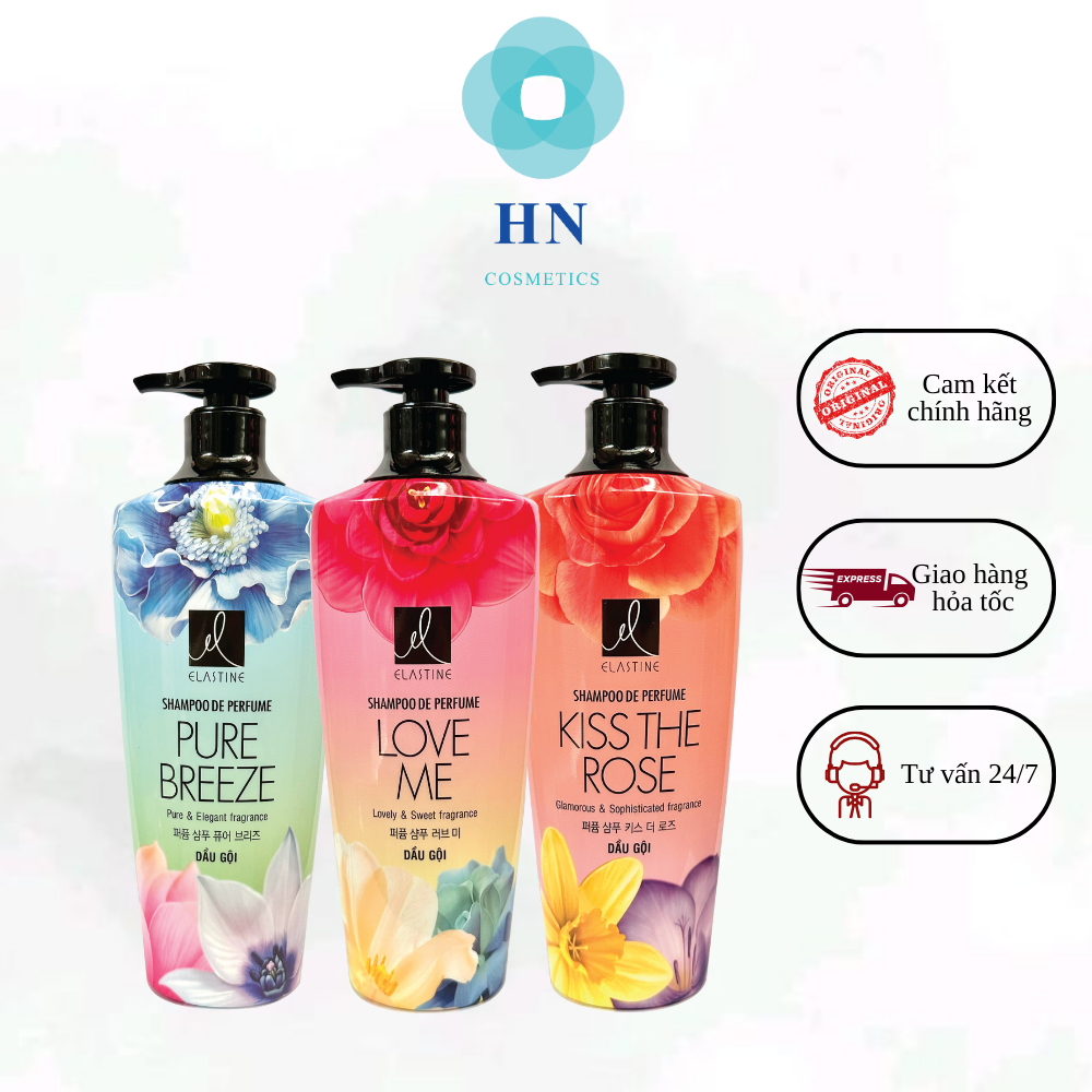 Dầu gội nước hoa Elastine 600ml