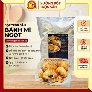 Bột Pha Sẵn Làm Bánh Mì Ngọt 1kg- Bột Làm Bánh Trộn Sẵn,Tiết Kiệm Thời Gian- Đỗ Phát Foods