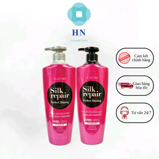 Combo Dầu gội nước hoa Hàn Quốc Elastine Silk Repair Gold Silk 550ml
