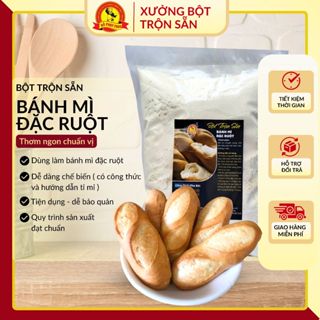 Bột Pha Sẵn Làm Bánh Mì Đặc Ruột Gói 1kg- Bột Làm Bánh Trộn Sẵn,Tiết Kiệm Thời Gian- Đỗ Phát Foods
