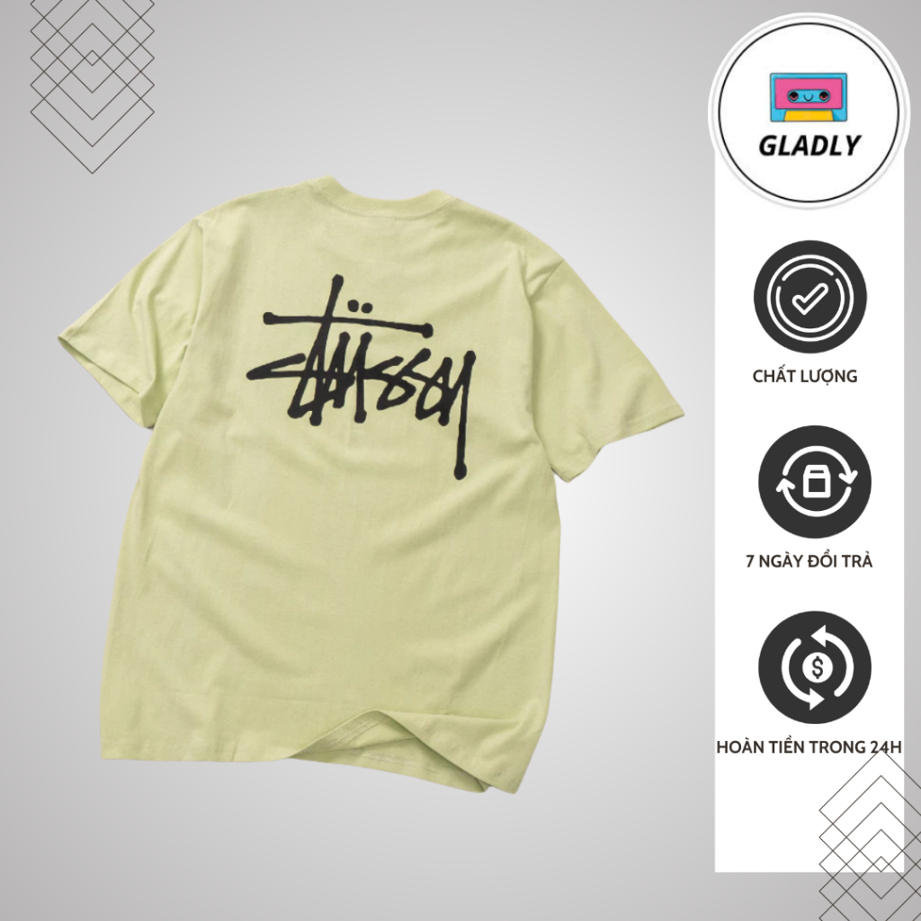 Stussy Basic Tee Sage, Áo Phông Stussy | Gladlyfam