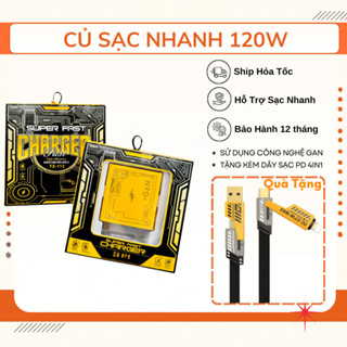 Củ sạc nhanh 120W Đa năng Công nghệ GaN , PD PPS USB TypeC cho iPhone  Samsung Android sạc dự phòng