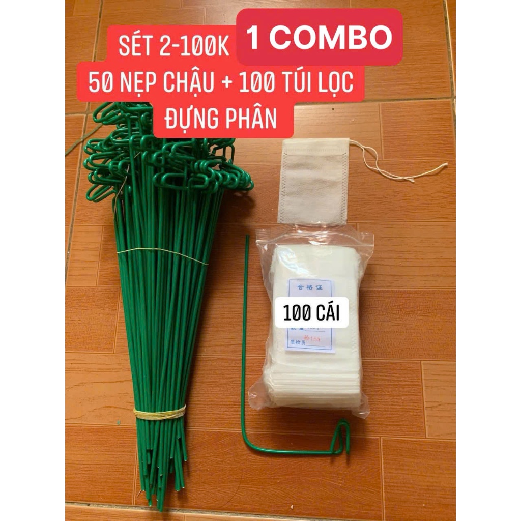 50 nẹp chậu + 100 lọc 5x7