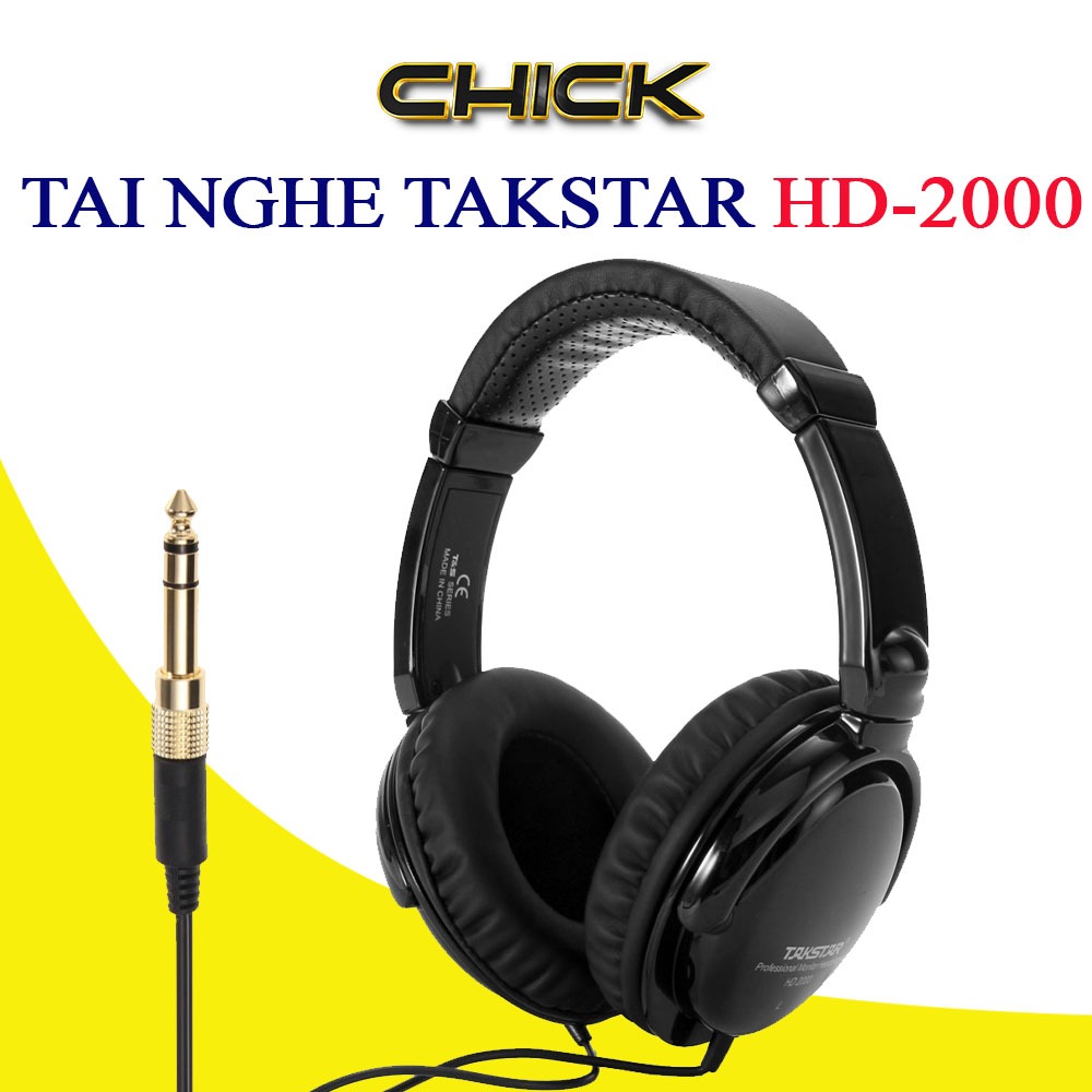 Tai Nghe Kiểm Âm TAKSTAR HD2000, Tai Nghe Kiểm Âm Chụp Tai Chính Hãng, BẢO HÀNH 12 THÁNG