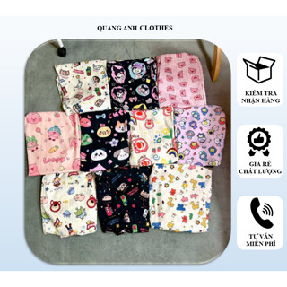 Quần hoạt hình nhiều hoạ tiết dáng suông ống rộng CÓ TÚI đủ size từ 30 -70kg