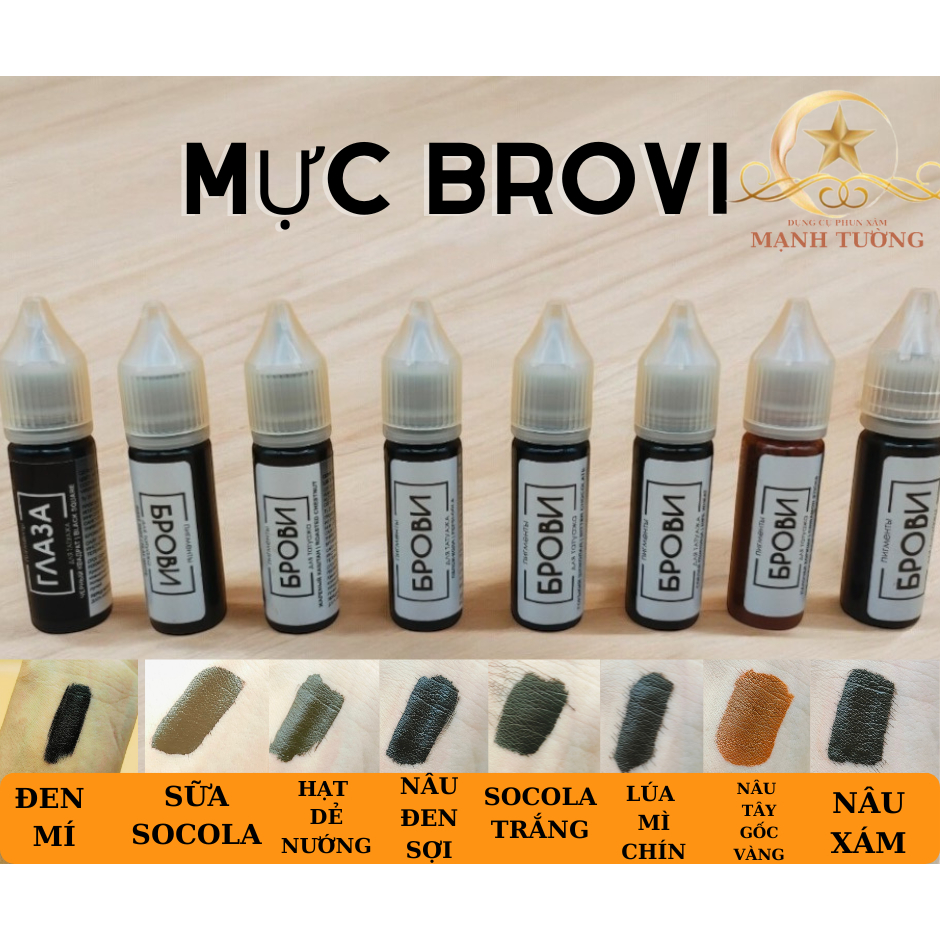 mực chân mày brovi 15ml