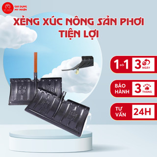 Xẻng xúc nông sản phơi tiện lợi 🔥FREESHIP🔥 xẻng có bánh xe xúc nông sản phơi bè mặt to cong chắc chắn My Nhân