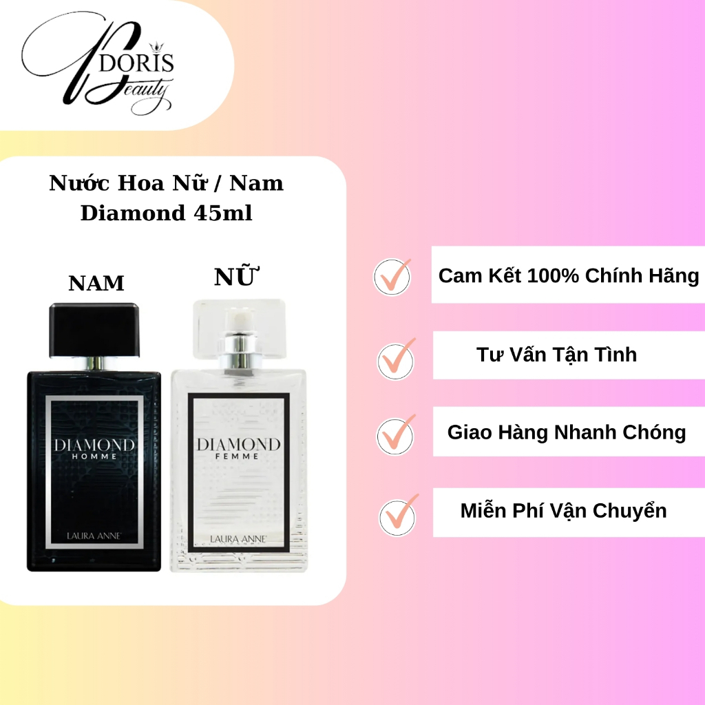 Nước Hoa Nữ/Nam Diamond Femme Hương Sang Trọng, Quyến Rũ 45ml