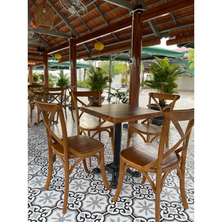 Bàn ghế gỗ caffe - Bàn ghế