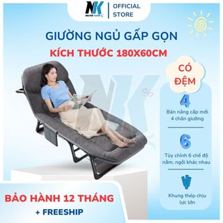 [Bản nâng cấp] Giường ngủ văn phòng nâng hạ đầu | Giường xếp gấp gọn cá nhân | Tải trọng 120kg